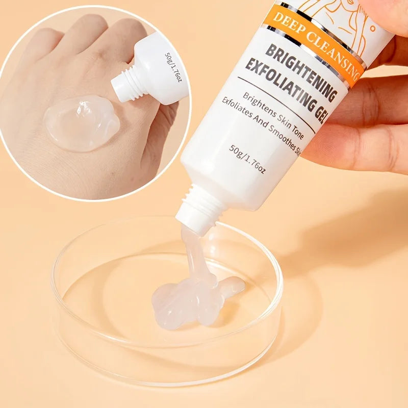 Exfoliante facial en gel suavizante y iluminador reductor de poros.