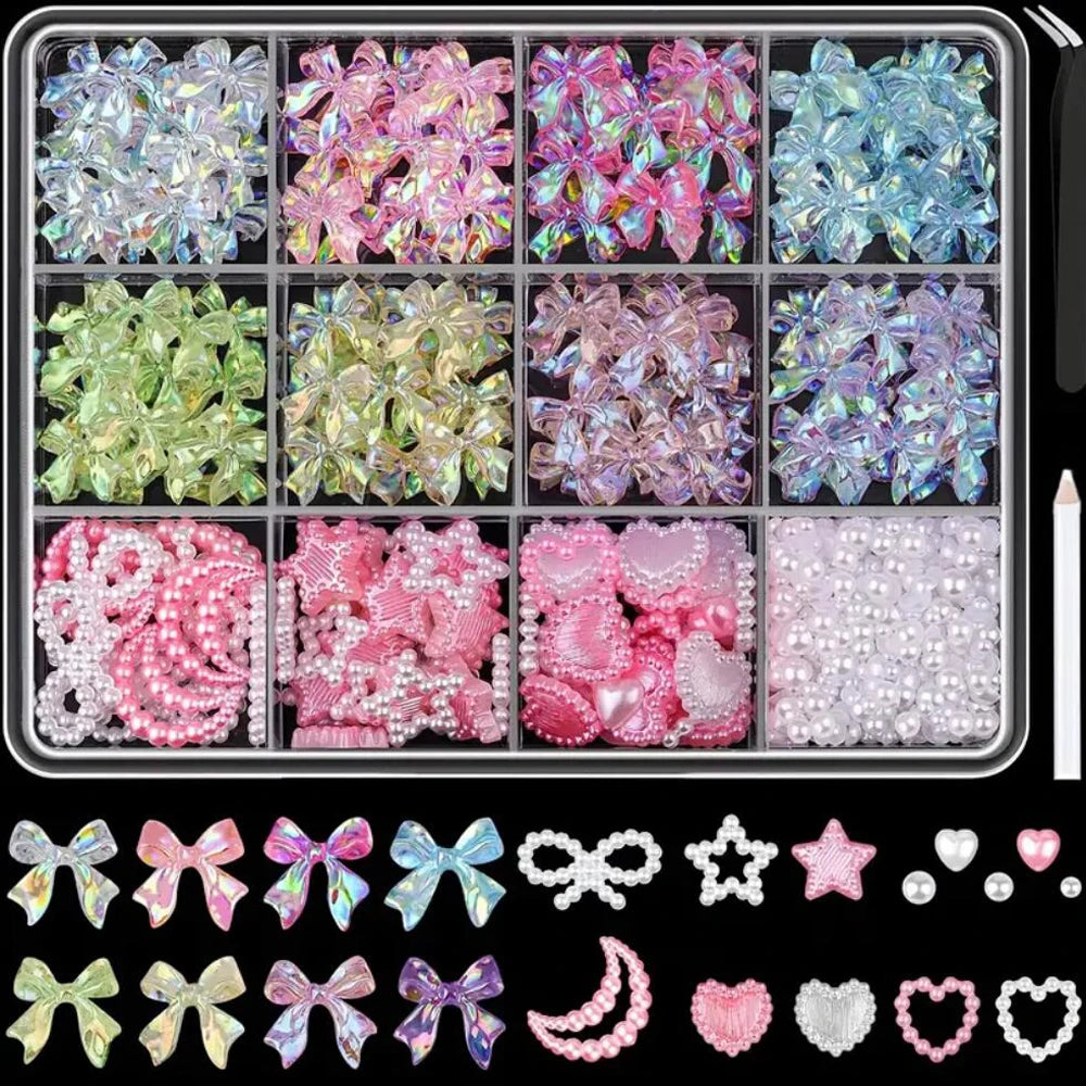 +15 Sets de decoraciones para uñas Kawaii