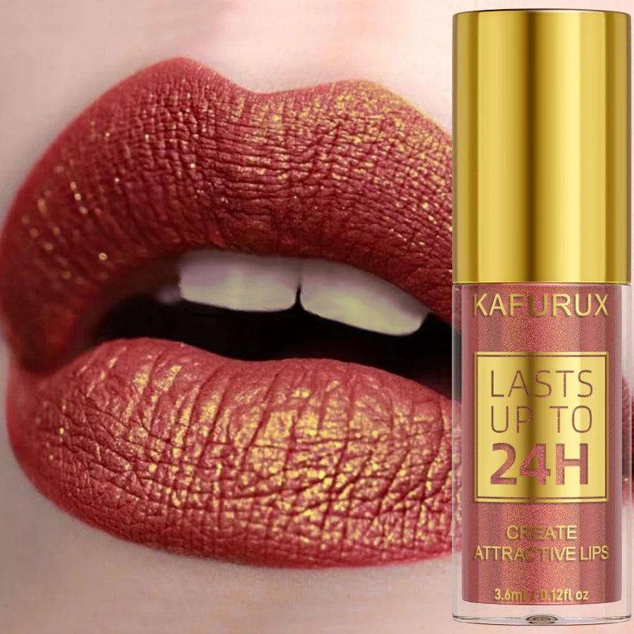 Gloss labial con glitter