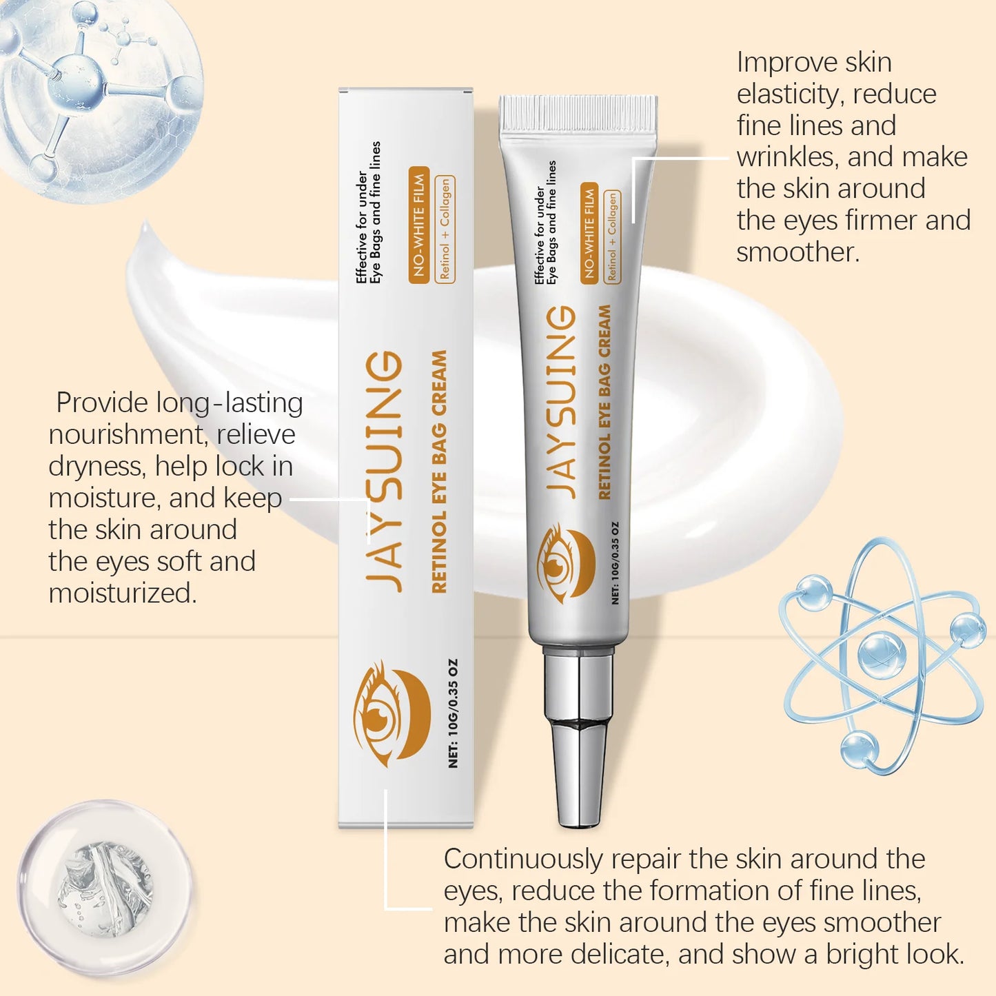 Crema contorno de ojos Jaysuing