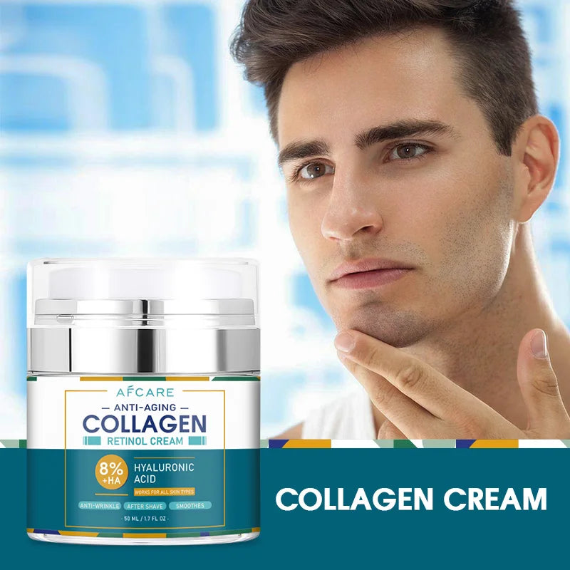 Crema Facial con Ácido Hialurónico 8% y Retinol.