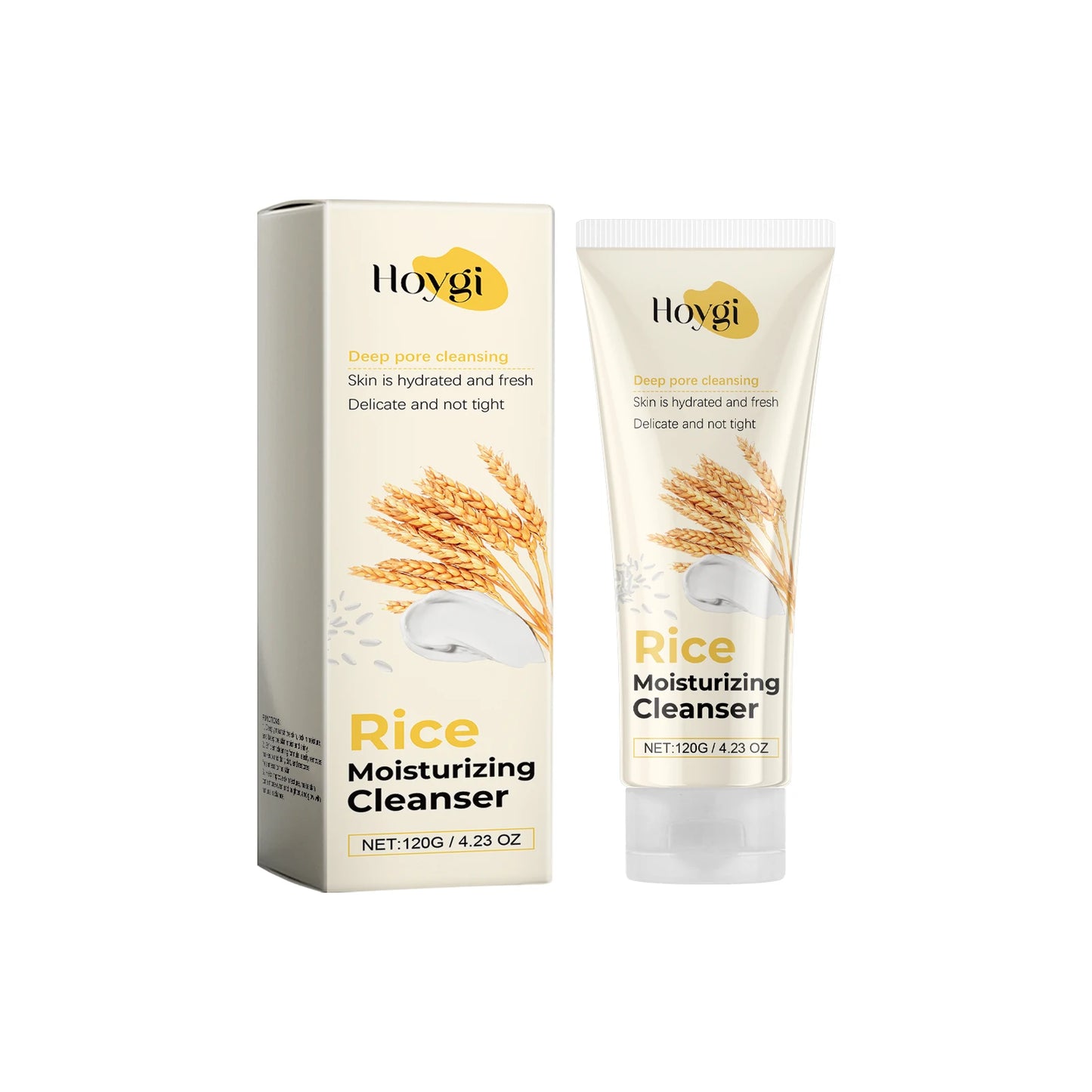 Limpiador facial de leche de arroz.
