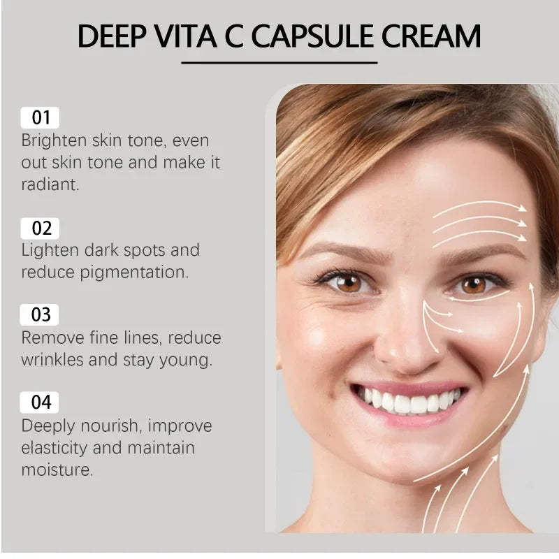 Crema faciales en cápsulas con vitamina C HOIGY