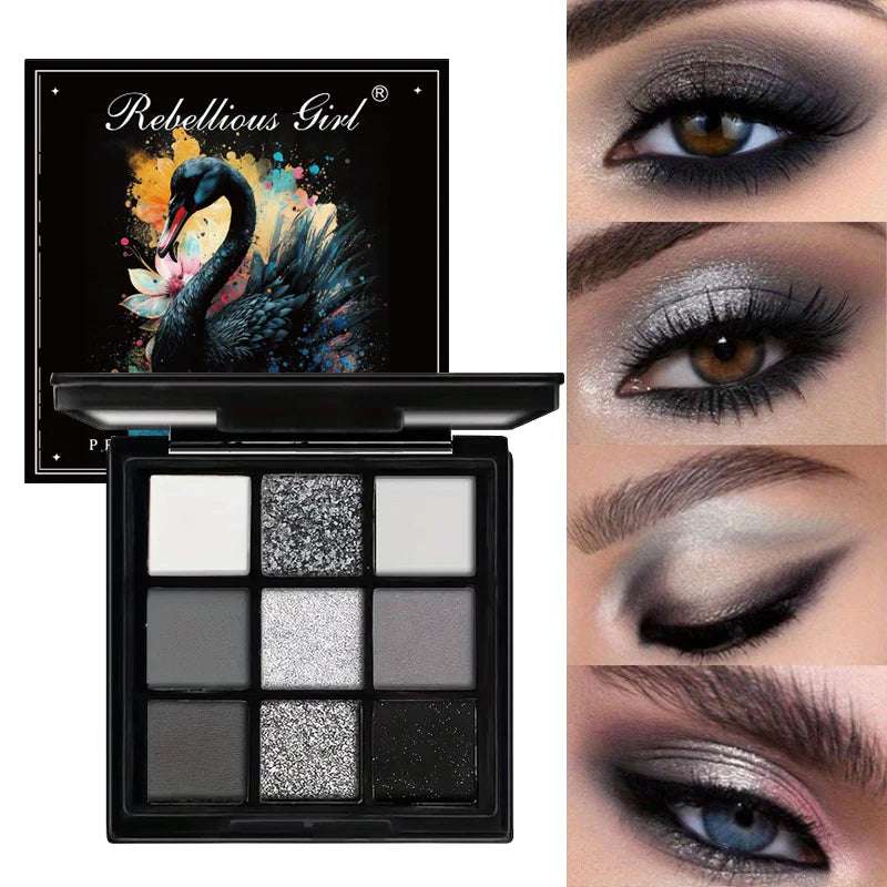 Paleta de Sombras Rebellius girl de 9 Colores.