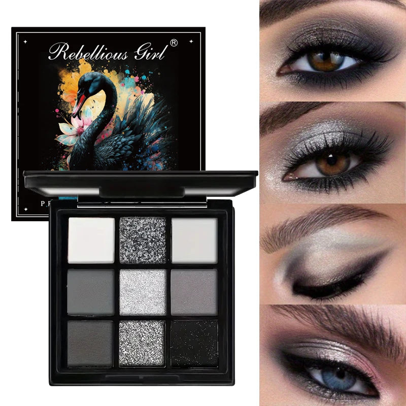 Paleta de Sombras Rebellius girl de 9 Colores.