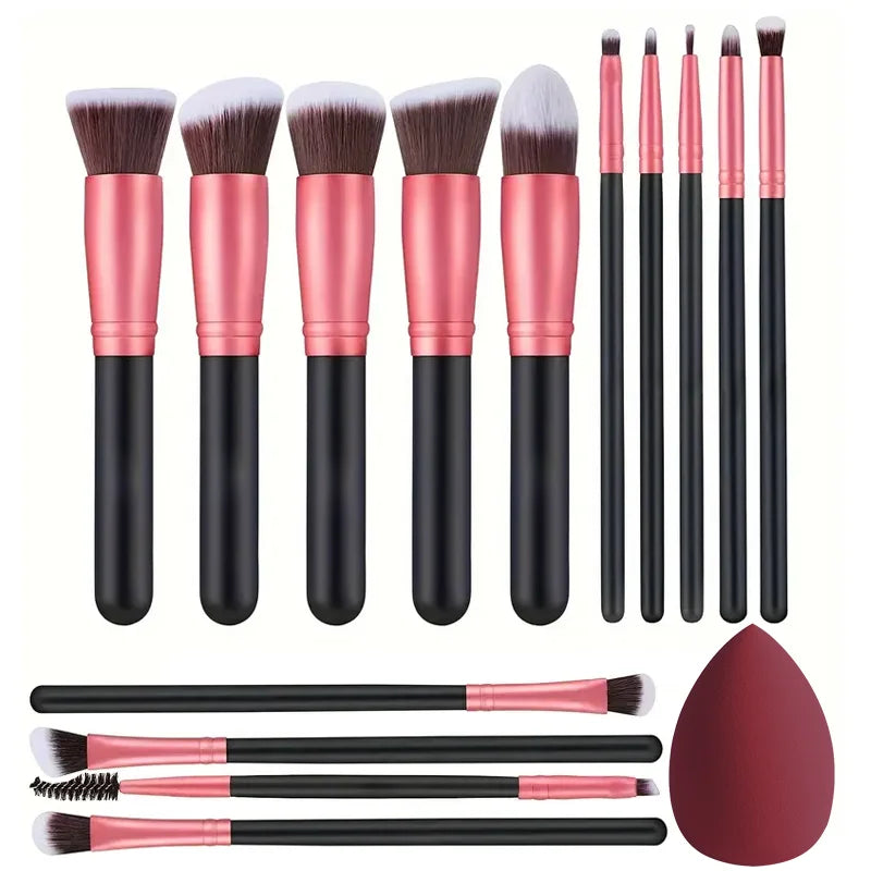 Set de 14 Brochas de Maquillaje.