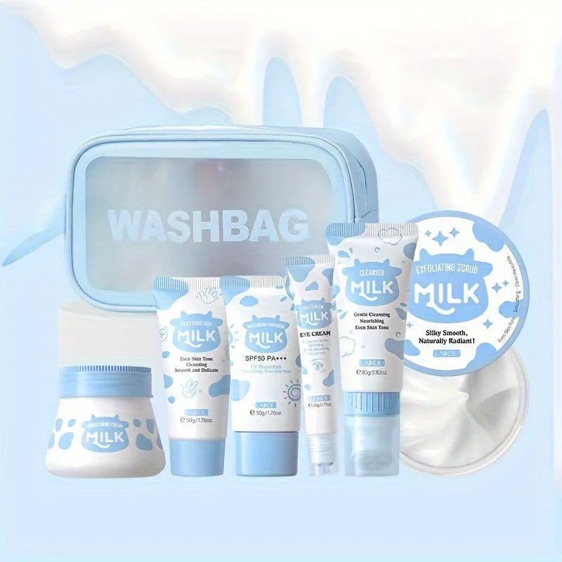Set de cremas de leche para cuerpo y facial SP50+