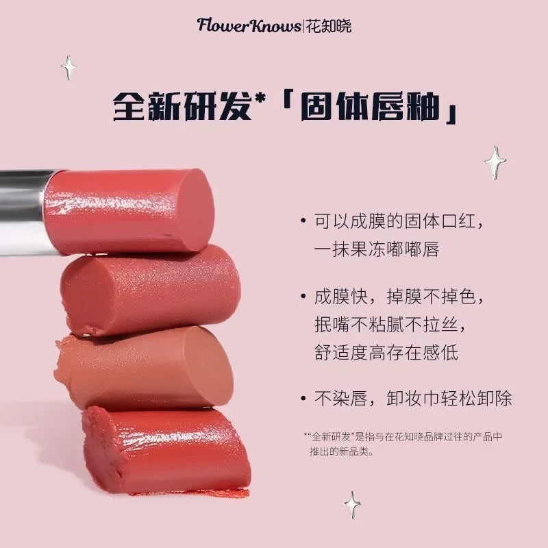 Moisturizing lipstick and bar from the brand Flawer Knows