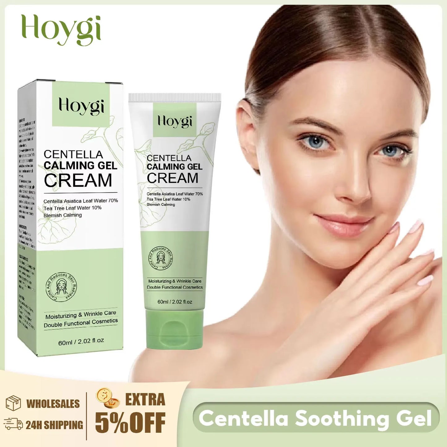 HOYGI Soothing and relaxing gel for the face.