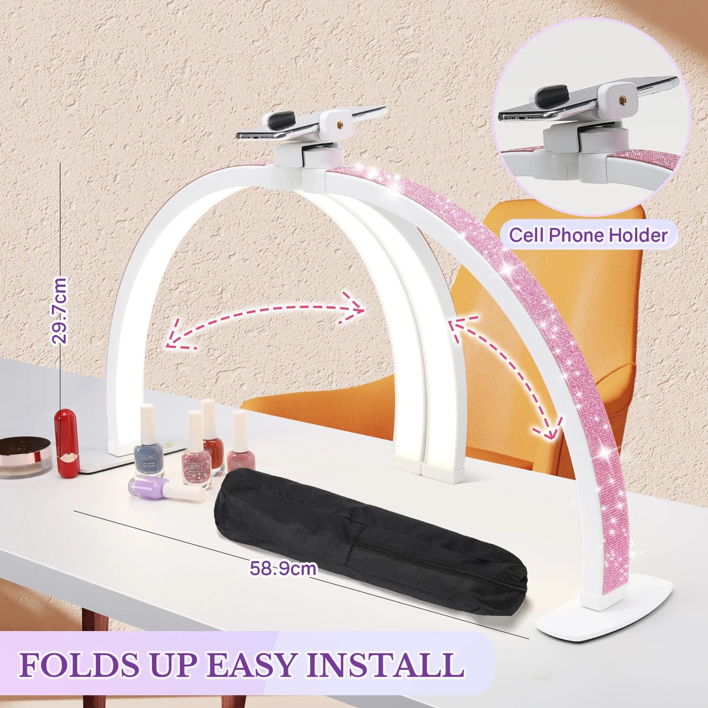 Lámpara led de 35w para manicure, dianabeauty