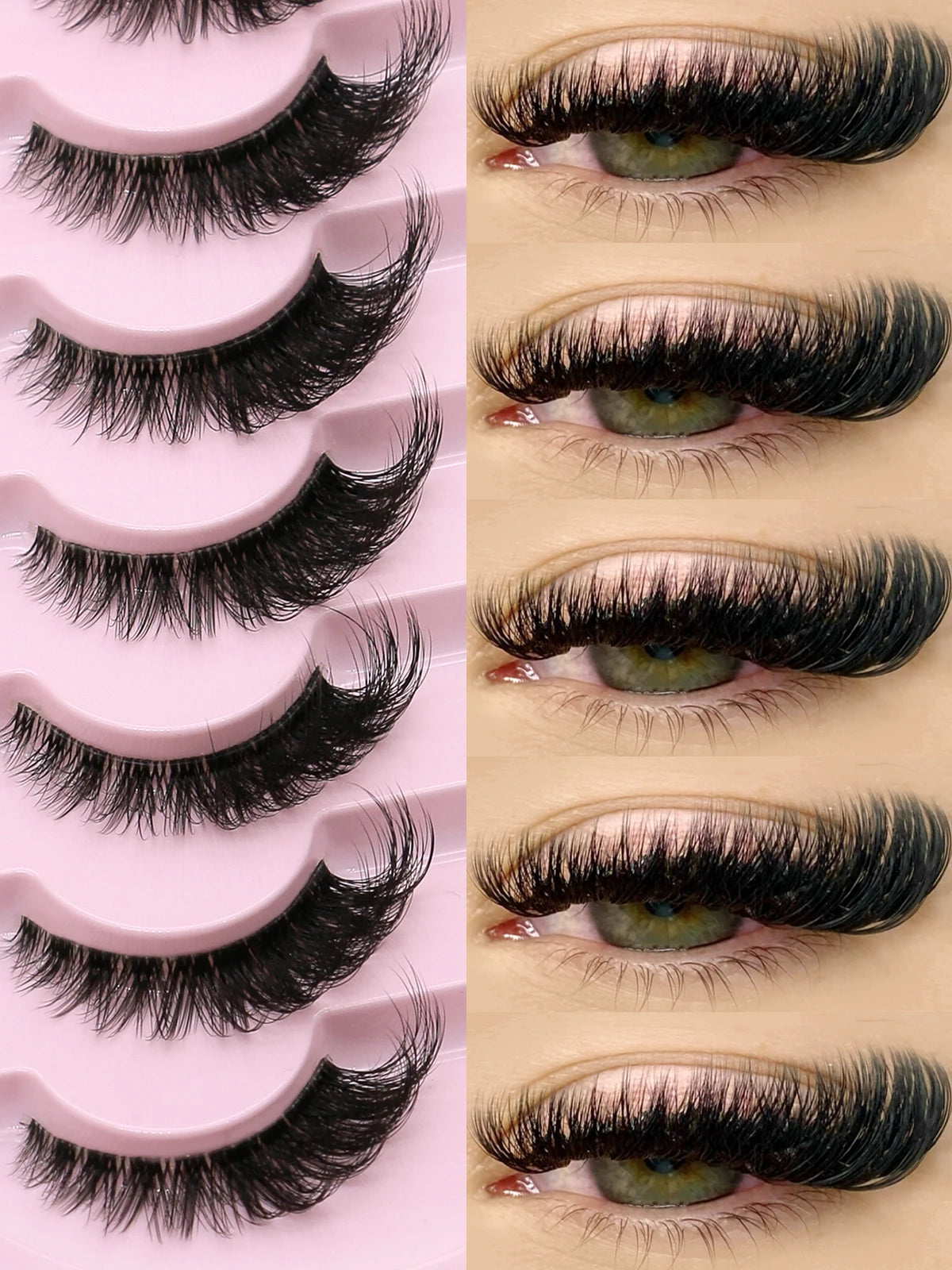 Pestañas Postizas GROINNEYA Cat Eye
