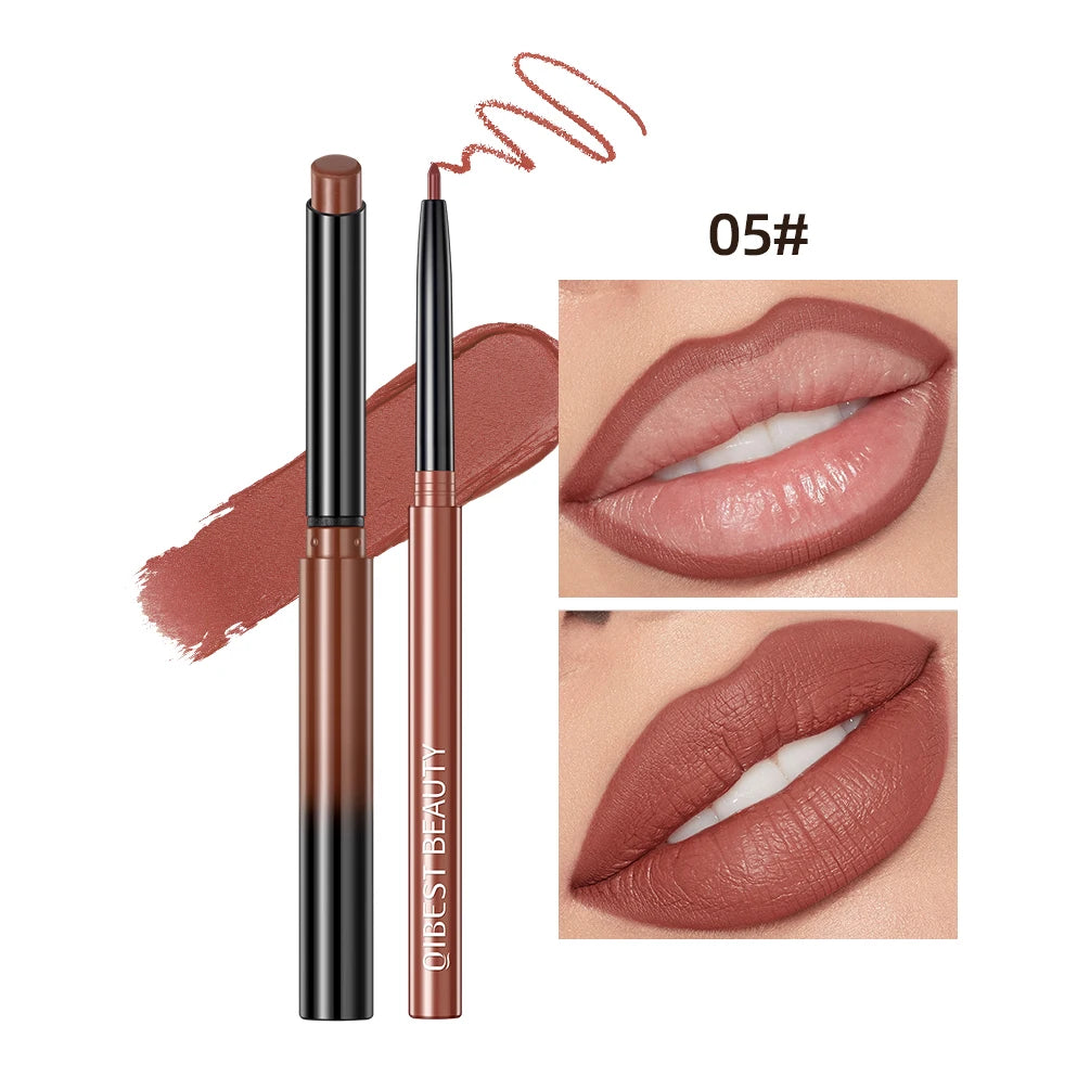 Set de Labial Mate y Delineador QiBest