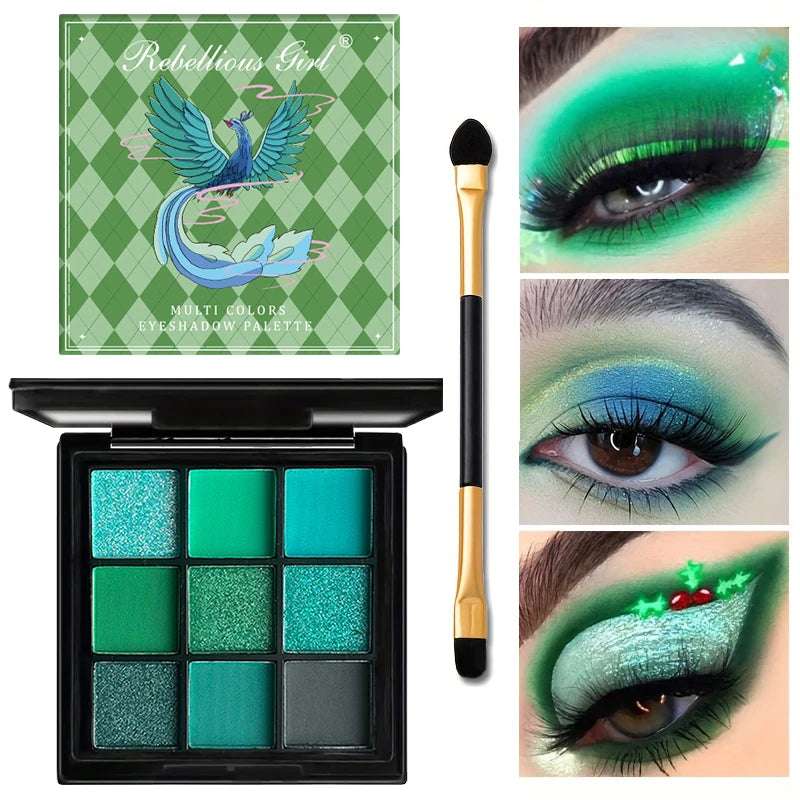 Paleta de Sombras Rebellius girl de 9 Colores.