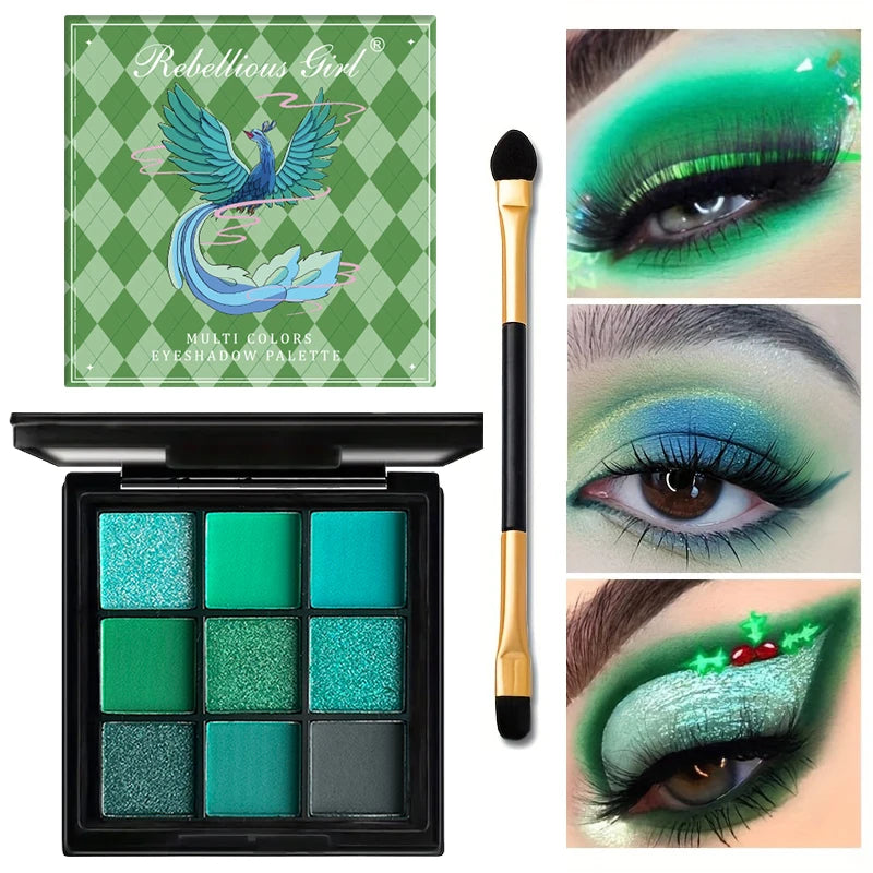 Paleta de Sombras Rebellius girl de 9 Colores.