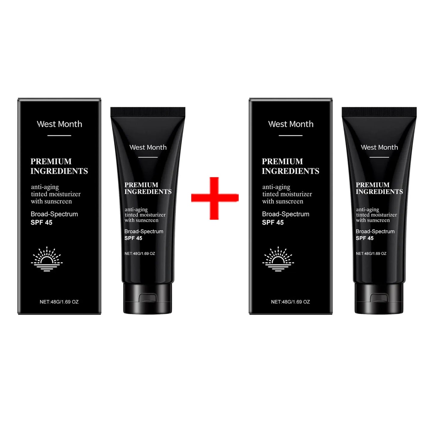 Anti-aging sunscreen with SPF 45