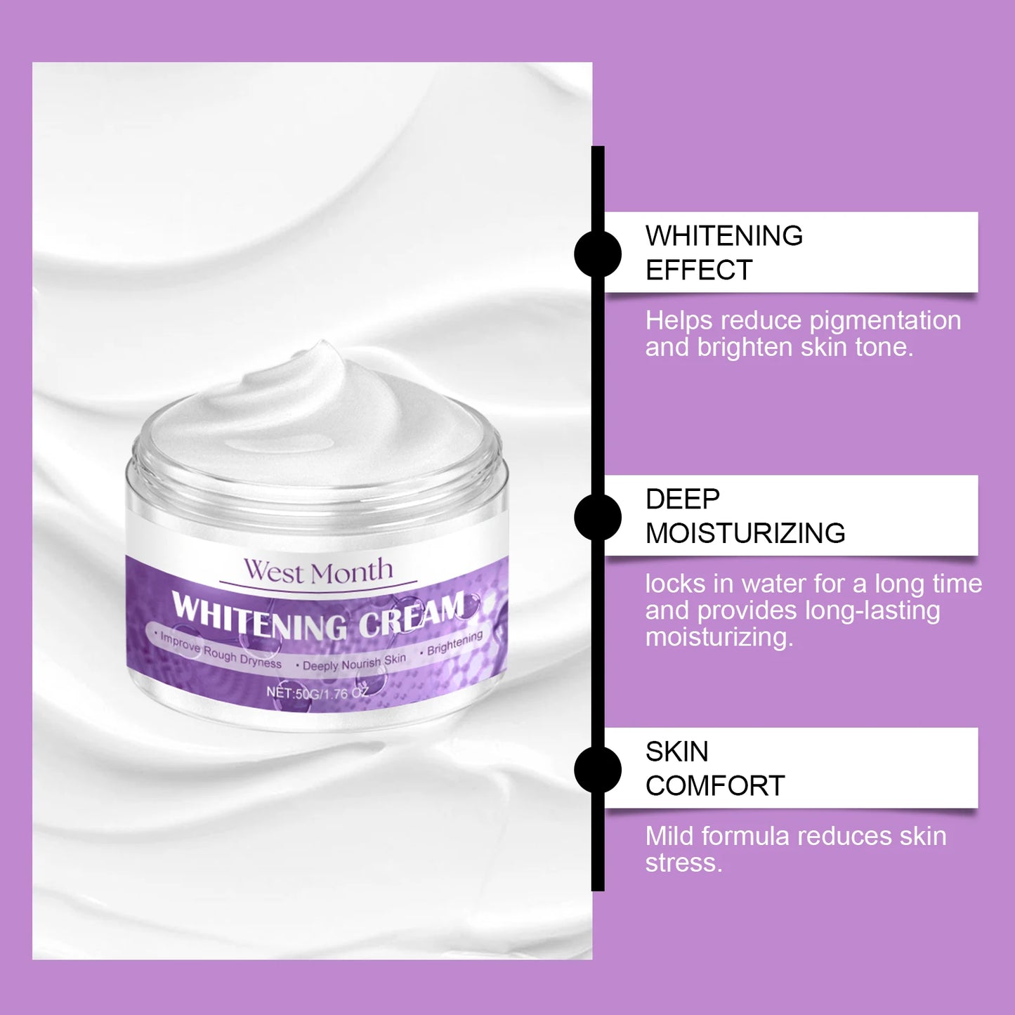 Crema blanqueadora e iluminadora West and Month