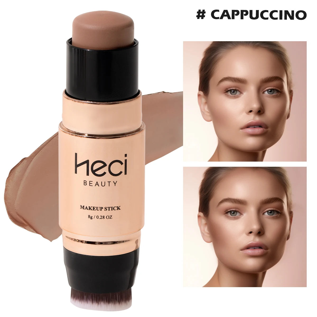 Bronceador e iluminador en stick Heci Beauty