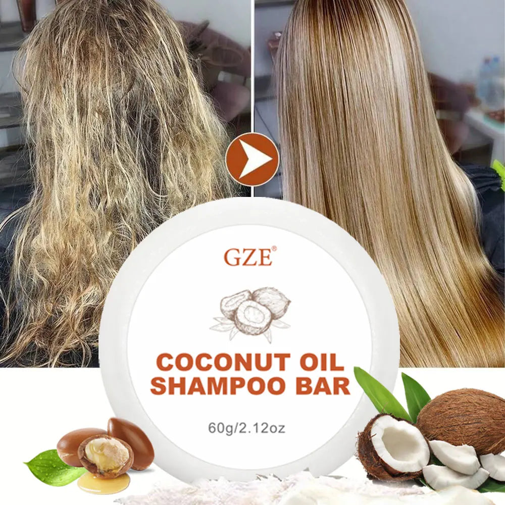 GZE Champú en barra, de aceite de coco con vitamina y ácidos grasos.