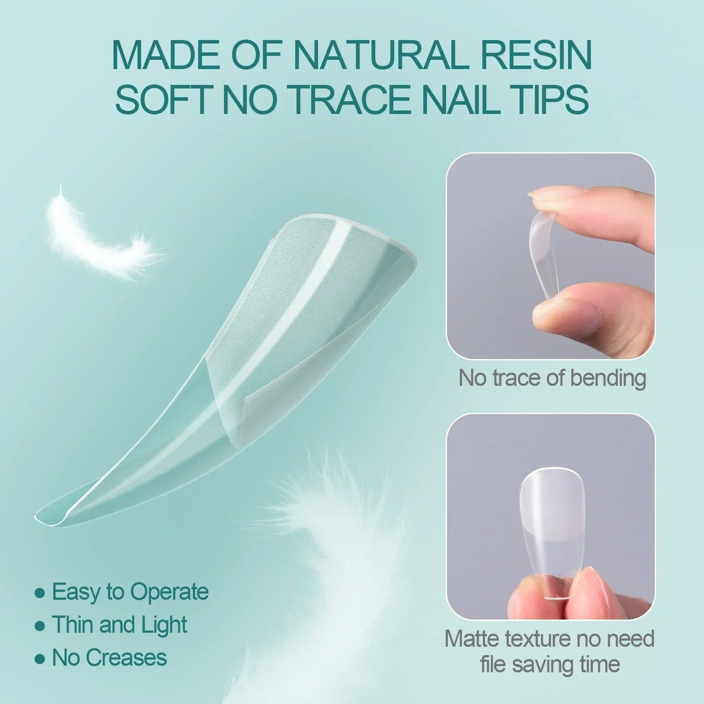Uñas Postizas Nailpop 120pcs/box Gel X