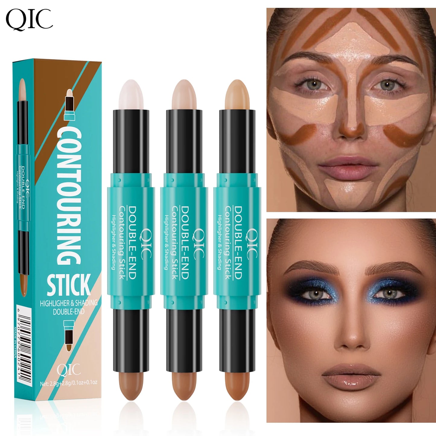 Contorno e Iluminador en stick QIC