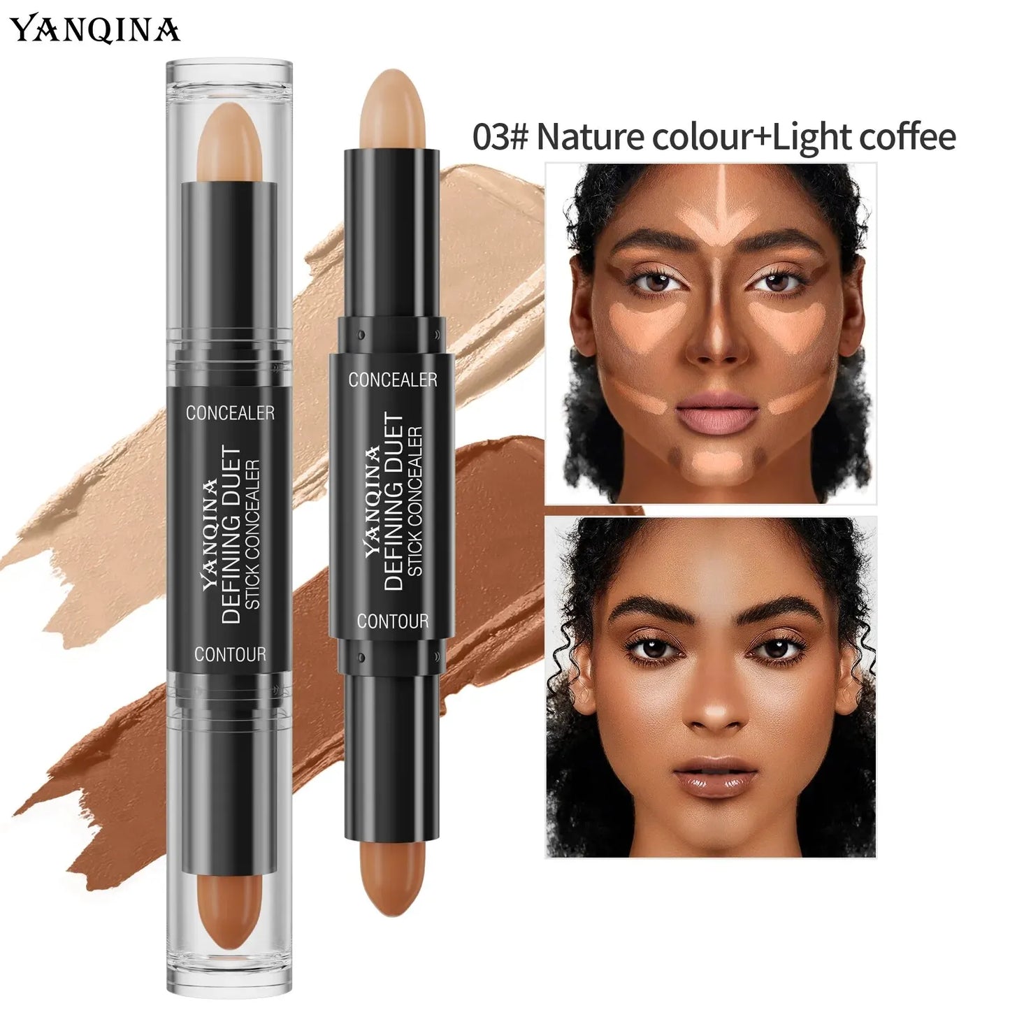 Bronceador, Contorno e Iluminador Yanqina