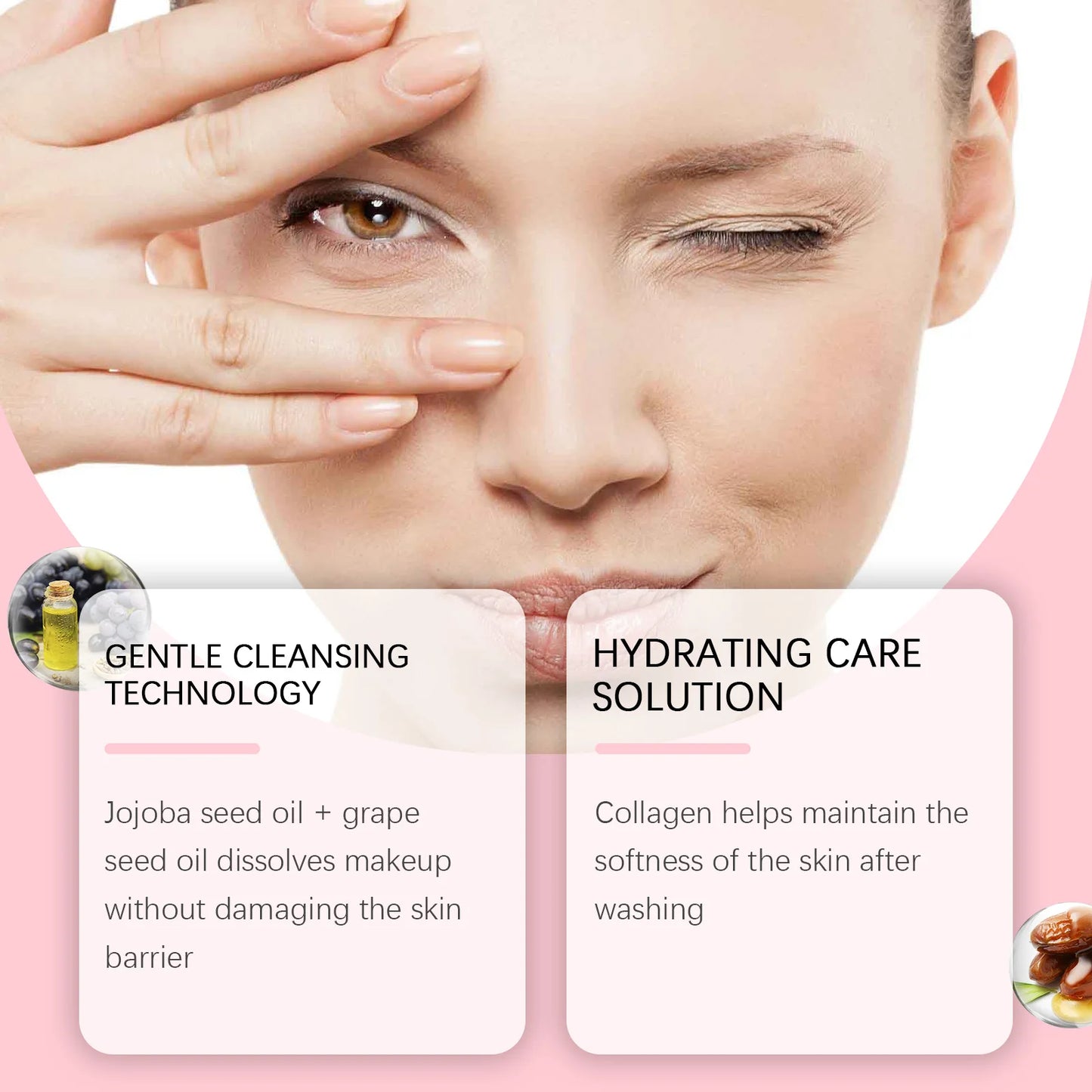 Aceite con colágeno para limpieza facial HOYGI