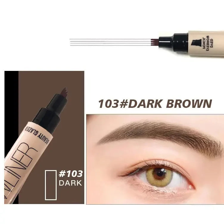 Lápiz Doble 2 en 1 para Cejas y Delineador