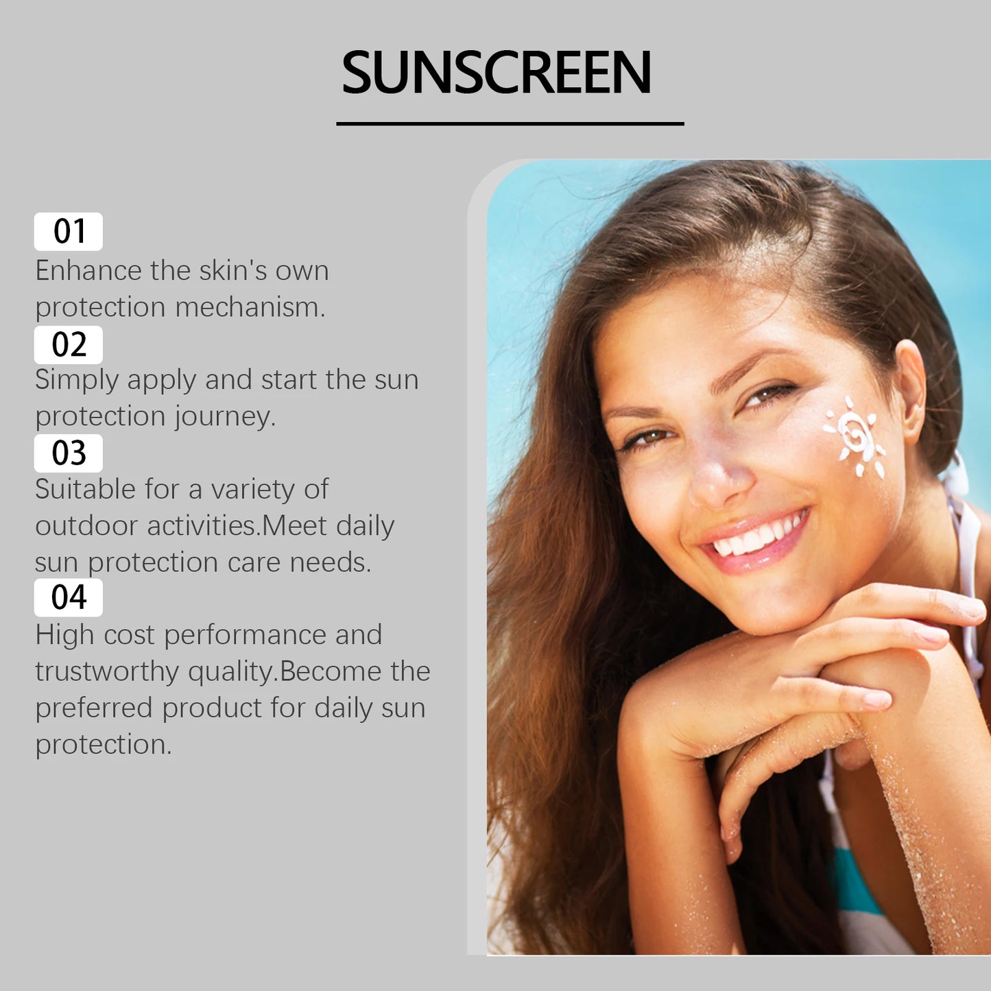 Mineral sunscreen for sensitive skin UVA/UVB SPF 50+
