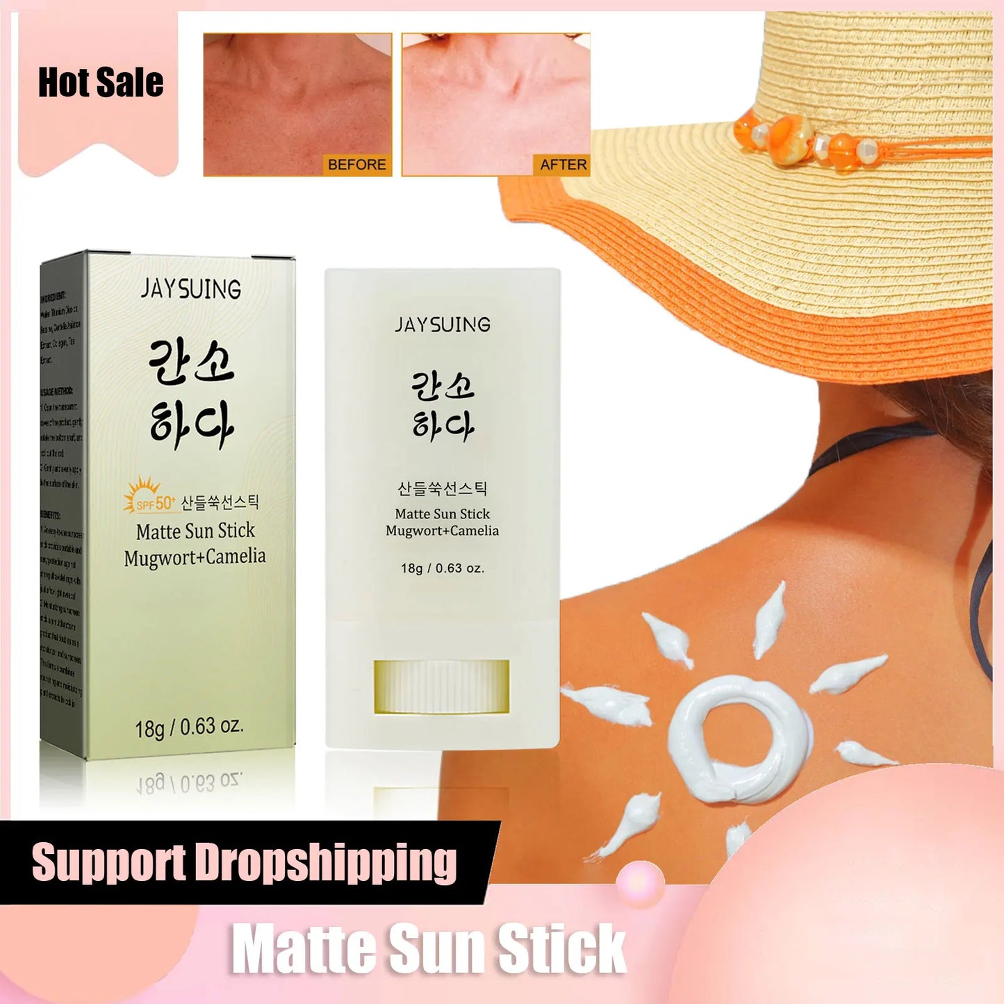 Protección sola camelia dec en barra con SPF50+