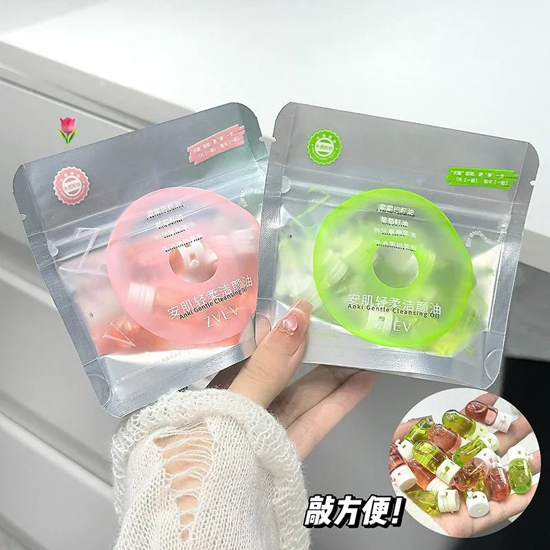 Capsulas de aceite para limpieza facial