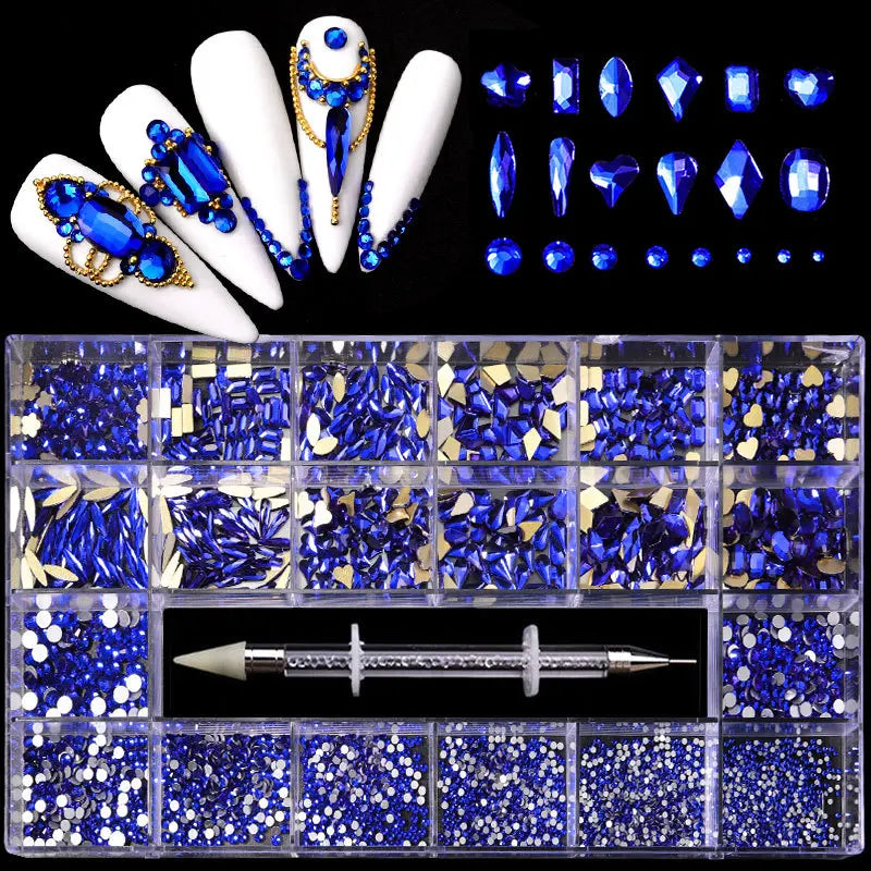 Piedras decorativas de cristal para uñas