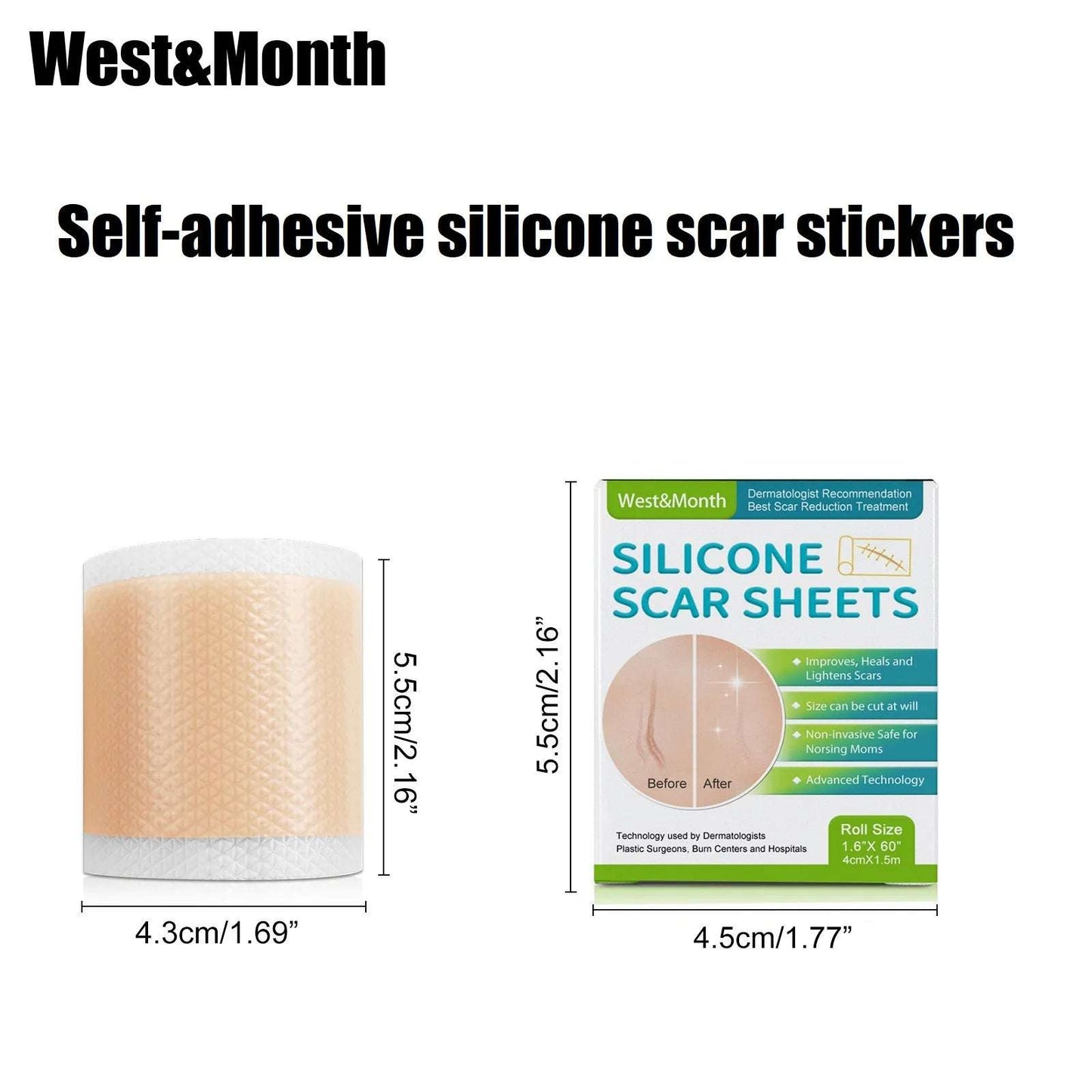 Tiras de silicona para tapar heridas y imperfección