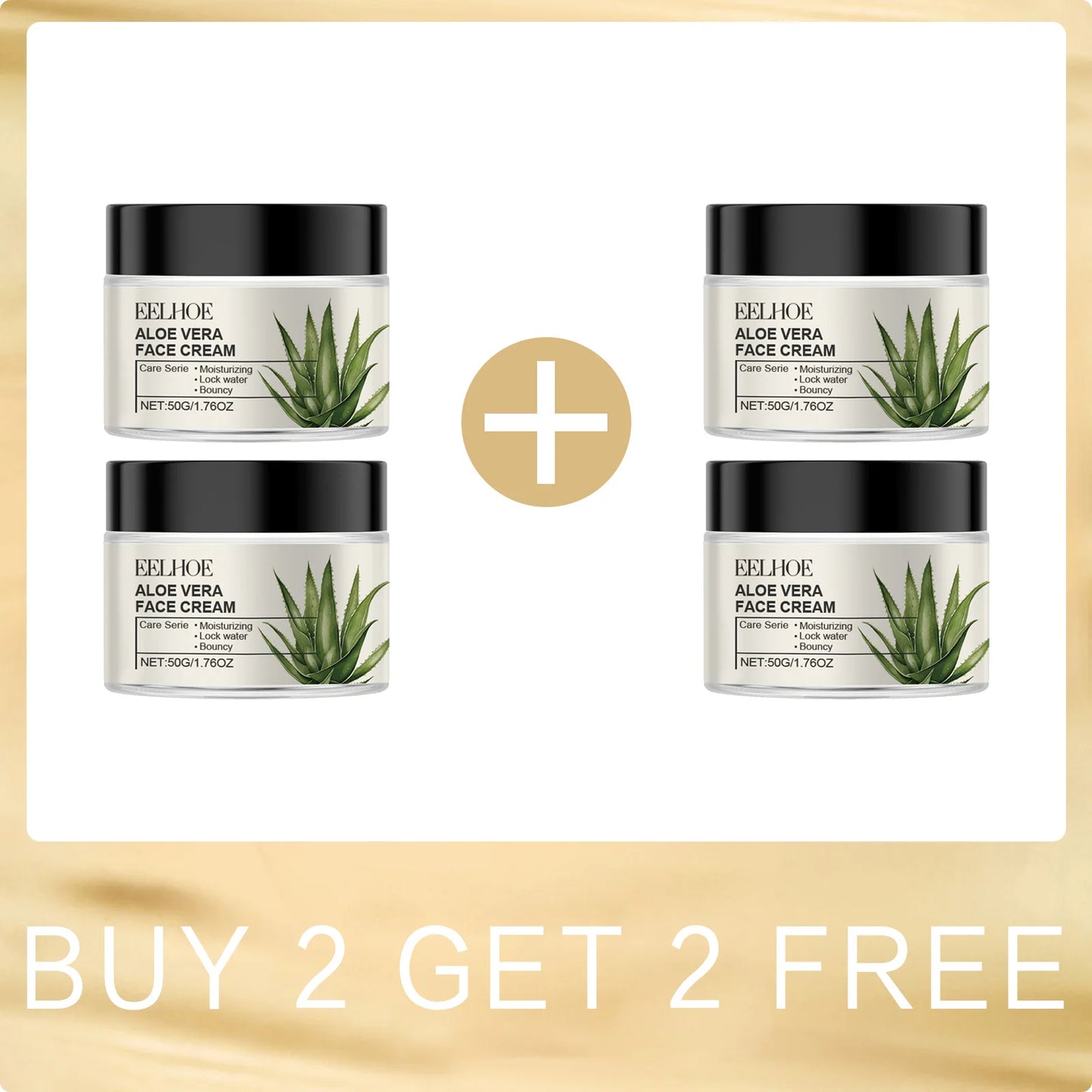 Crema facial de aloe vera Eelhoe