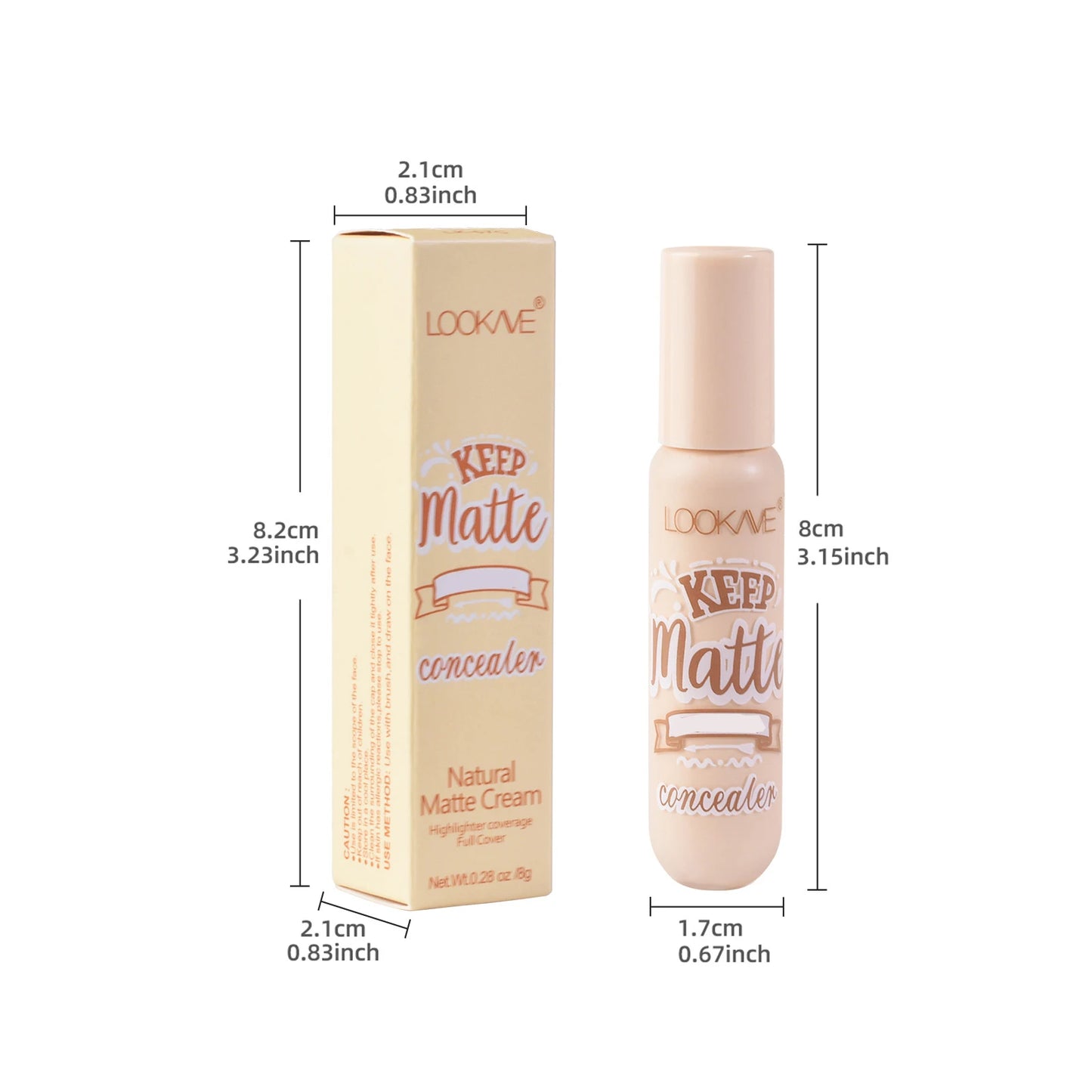 Corrector líquido de alta cobertura LOOKWE.