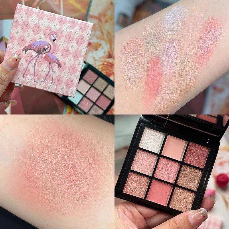 Paleta de Sombras Rebellius girl de 9 Colores.