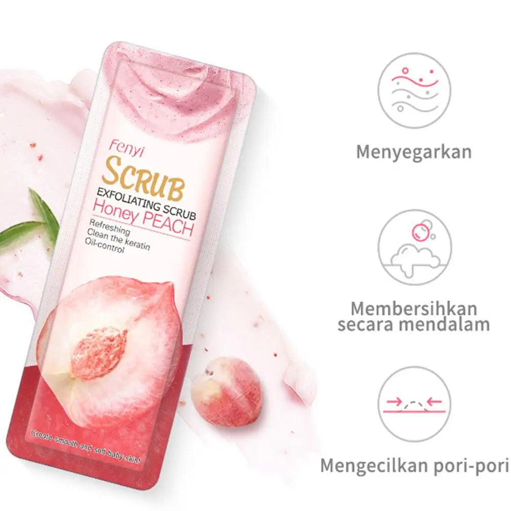Exfoliante facial de melocotón Fenyi