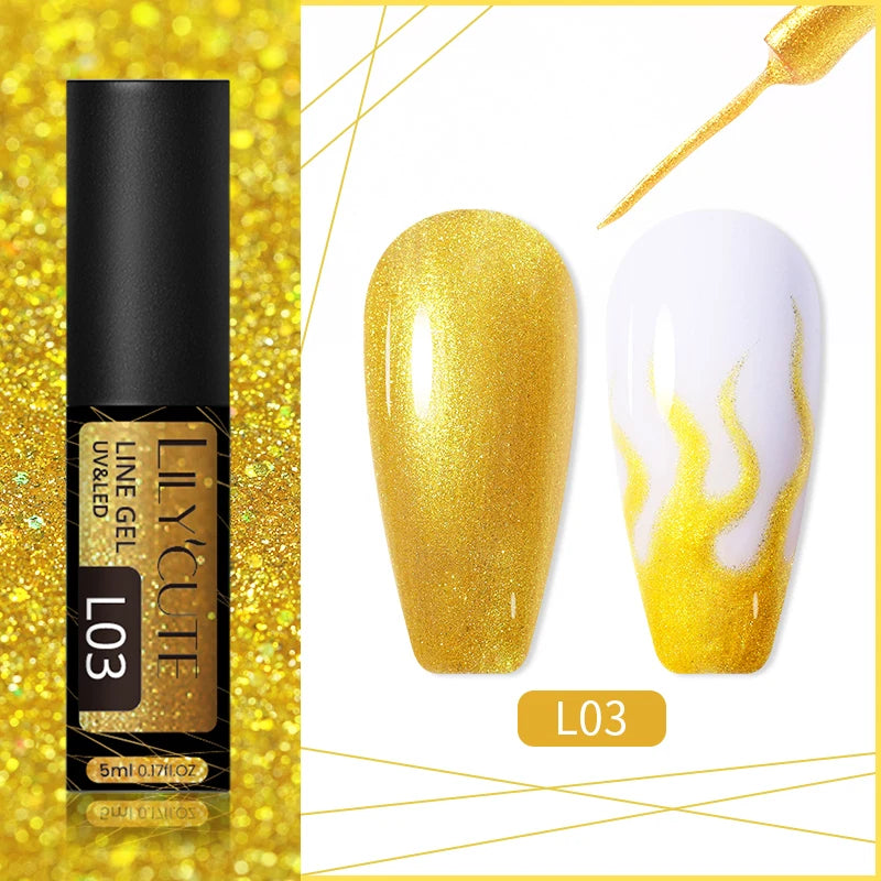LILYCUTE 7 esmaltes en gel delineador