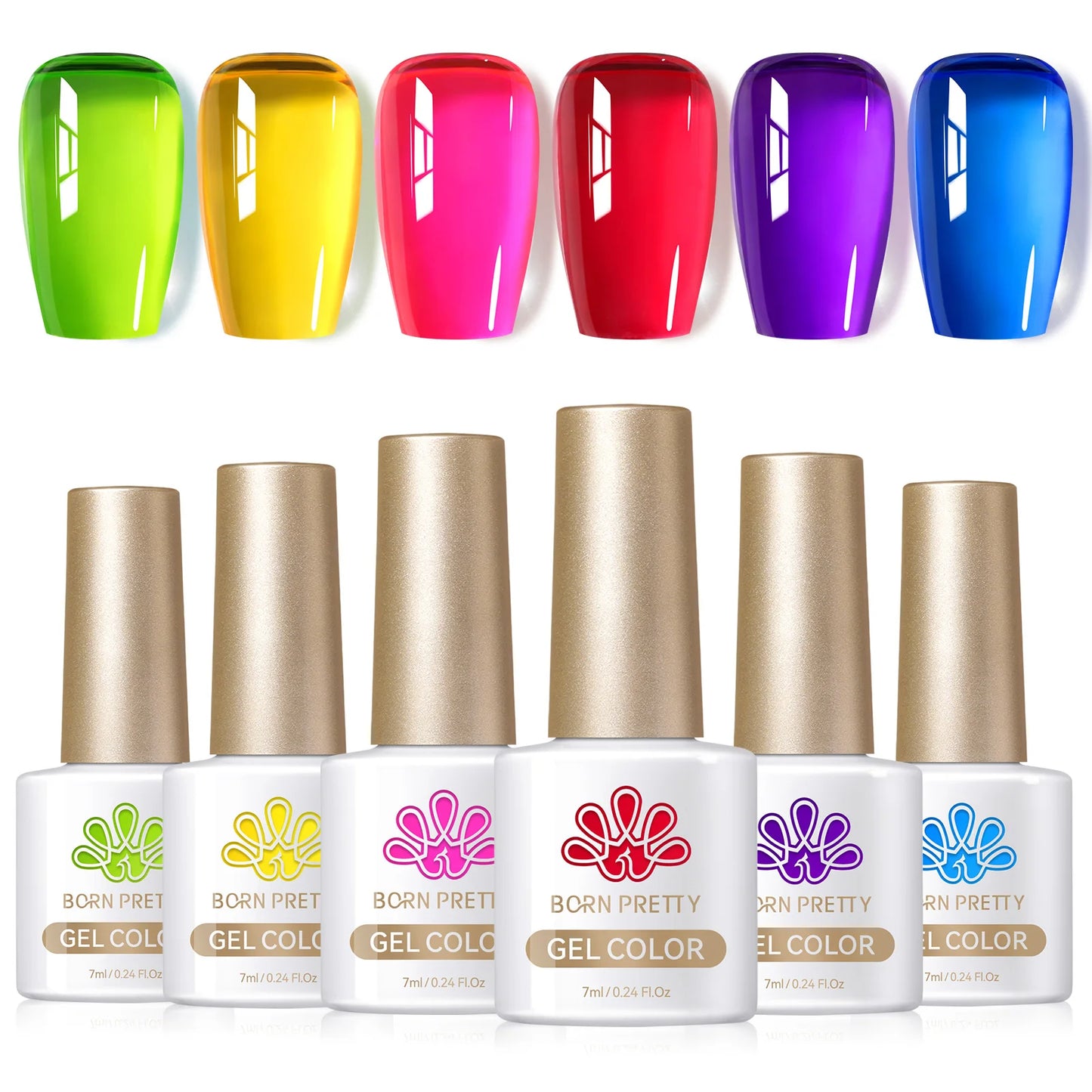 Sets de 6 esmaltes de ojo de gato BORN PRETTY