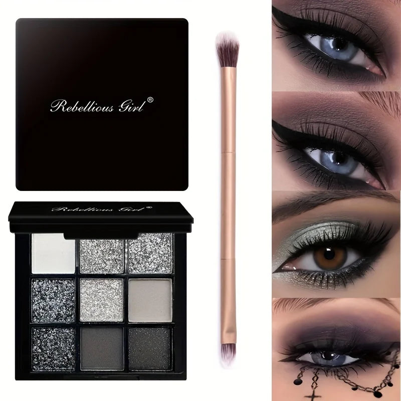 Paleta de Sombras Rebellius girl de 9 Colores.