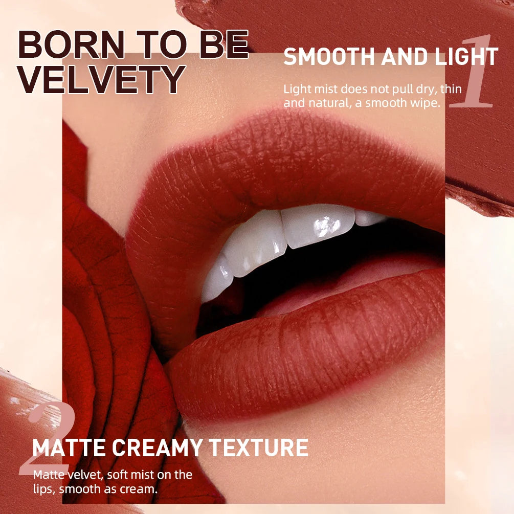 Set de Labial Mate y Delineador QiBest