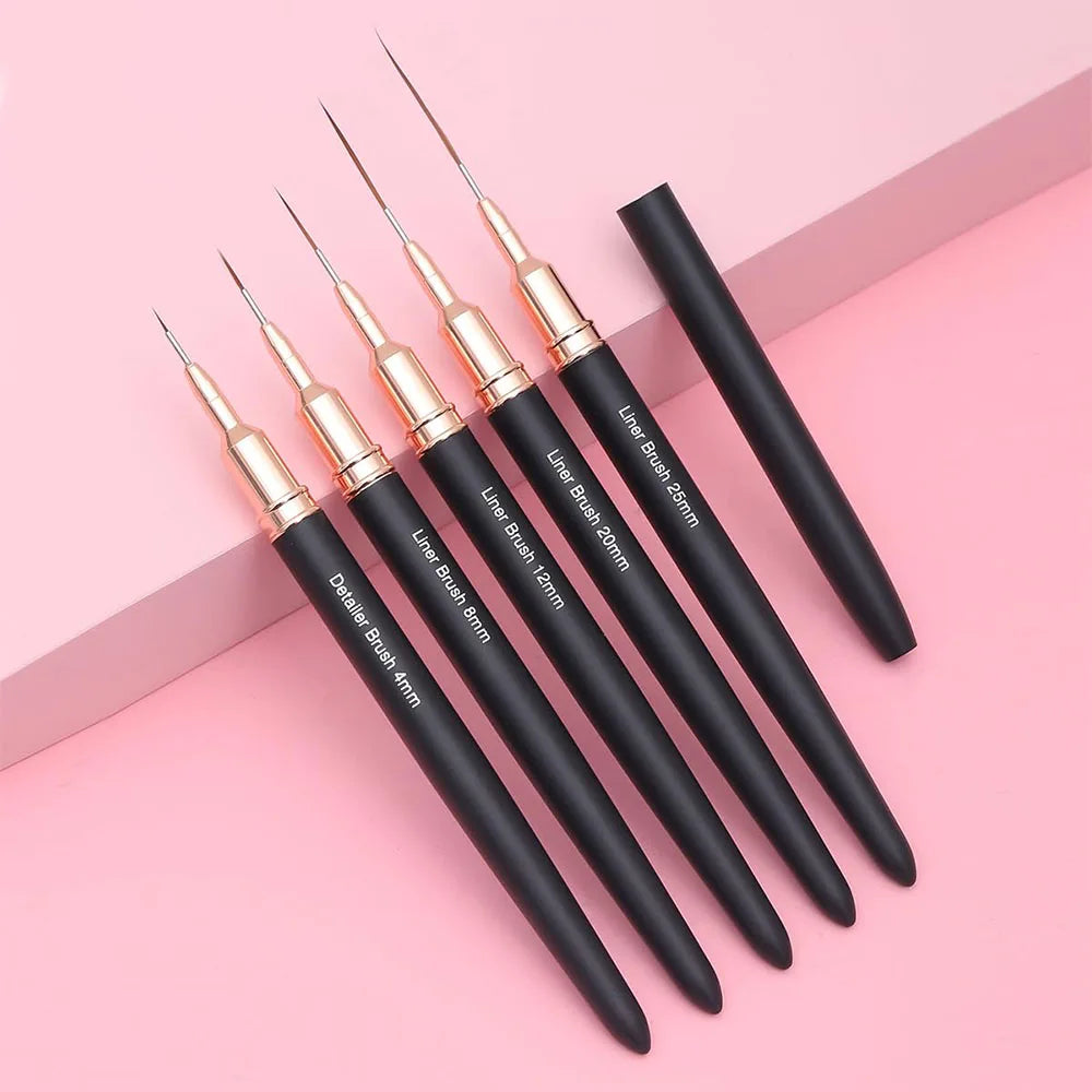 Manicure liner brushes.