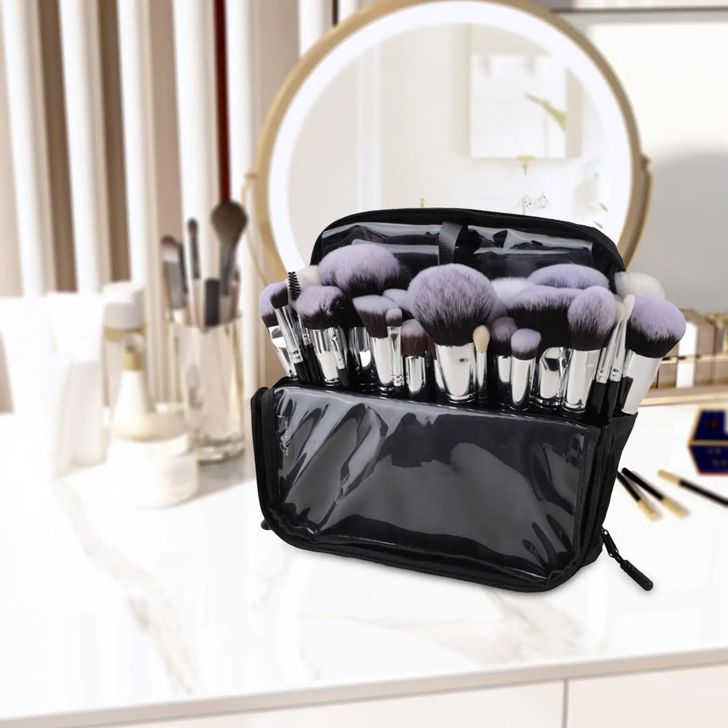 Bolsa plegable para brochas