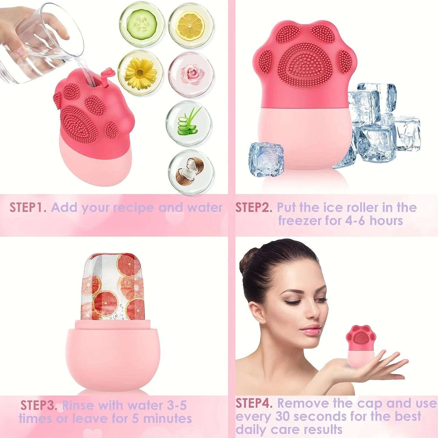 Rodillo de tratamiento facial.