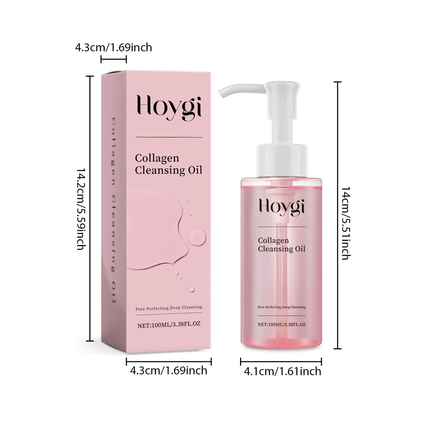 Aceite con colágeno para limpieza facial HOYGI