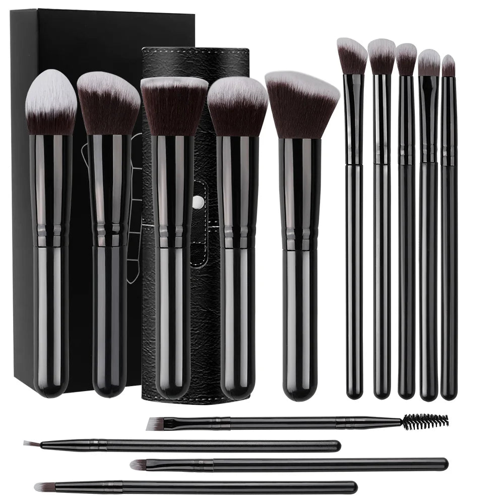 Set de 14 Brochas de Maquillaje.