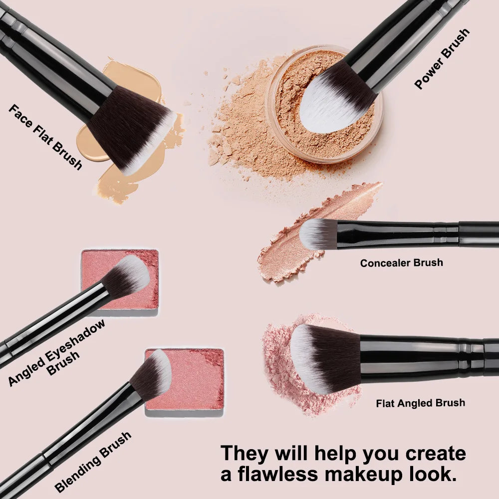 Set de 14 Brochas de Maquillaje.