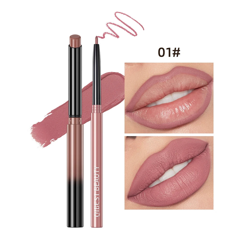 Set de Labial Mate y Delineador QiBest
