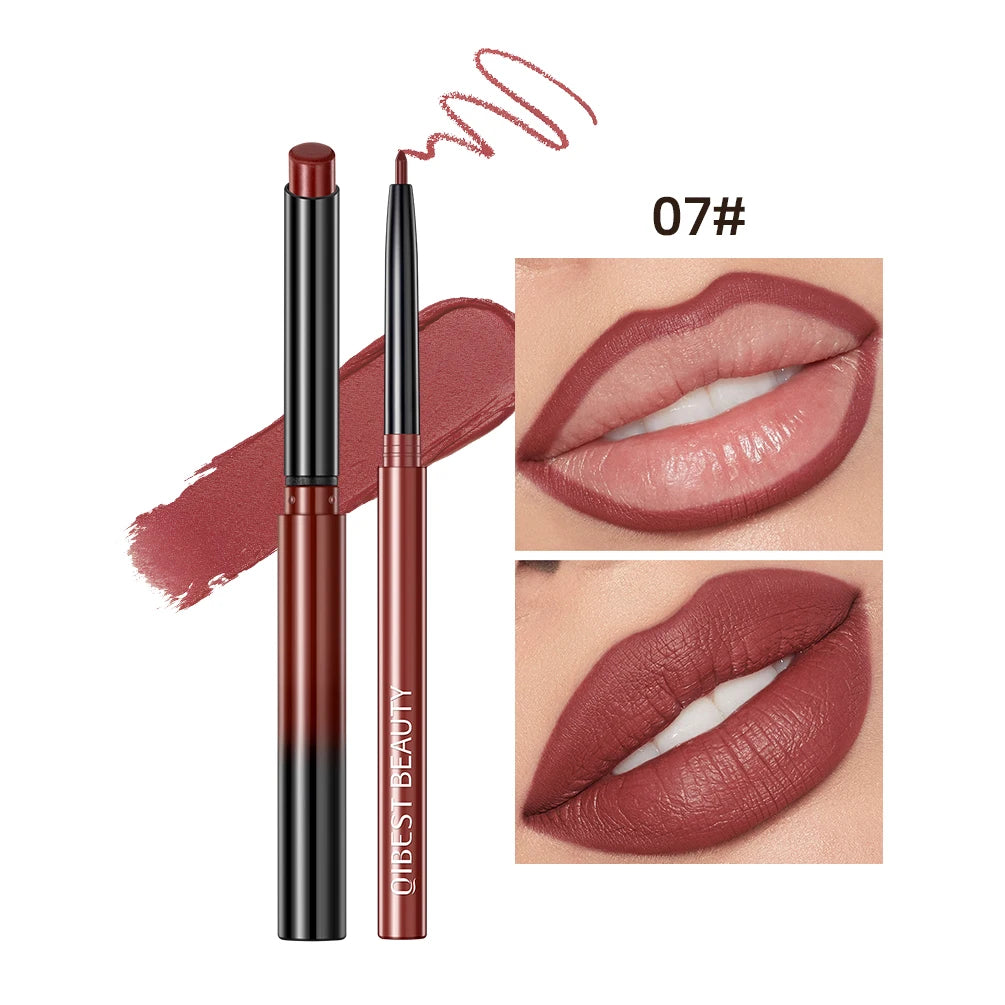 Set de Labial Mate y Delineador QiBest