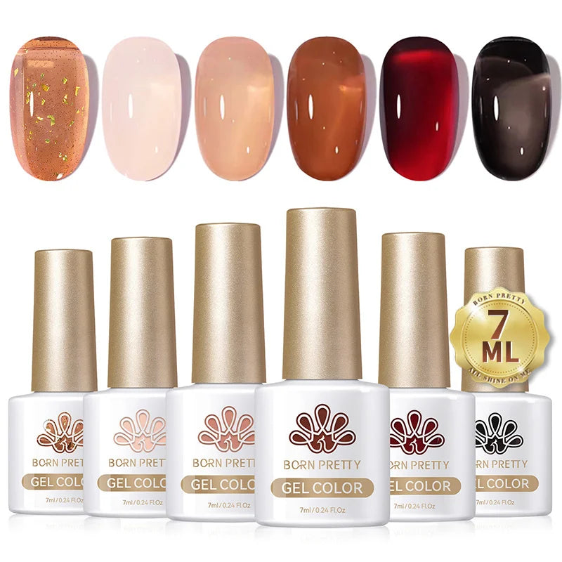 Sets de 6 esmaltes de ojo de gato BORN PRETTY