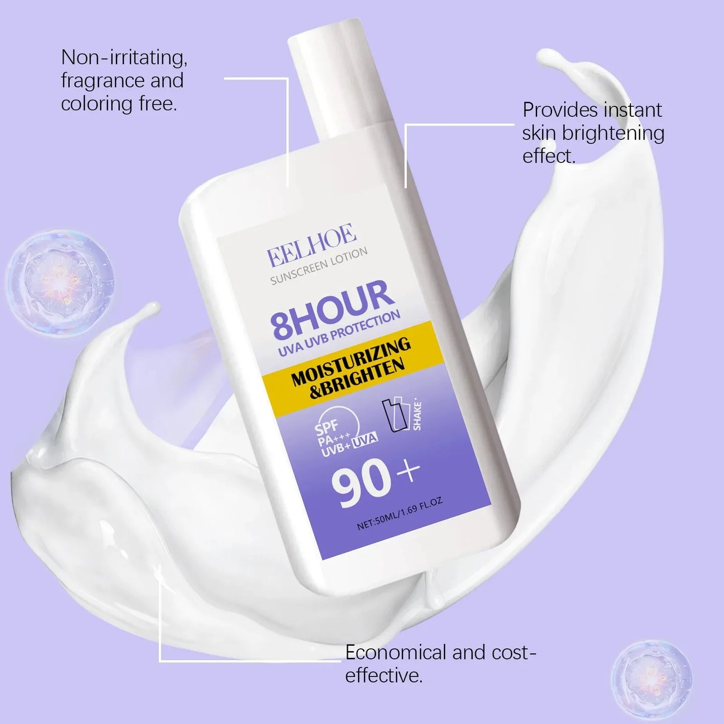 High protection sun cream SPF 90+